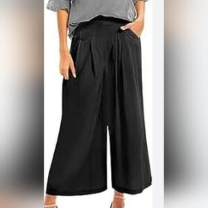 Wide-leg palazzo pants. Sunday Best brand. Black, Size XXS.